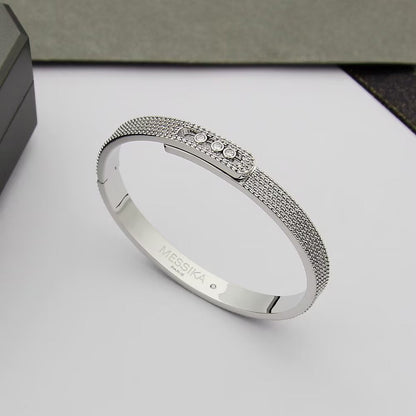 [Blue Tears Jewelry]Move Noa Full Pav¨¦ Diamond Bangle Bracelet