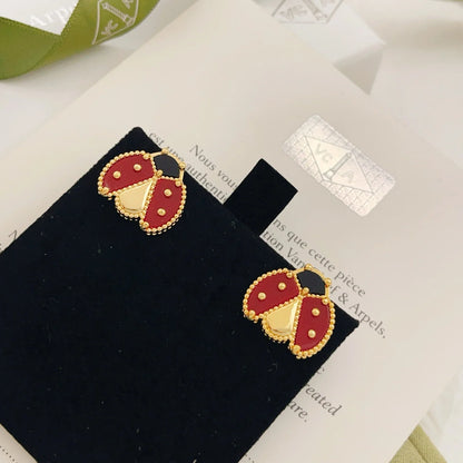 [BLUE TEARS]LUCKY LADYBUG EARRINGS