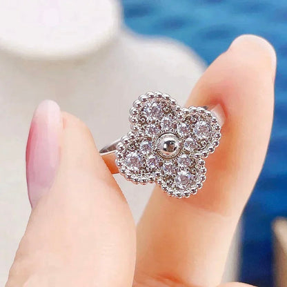 [BLUE TEARS]CLOVER DIAMOND RING