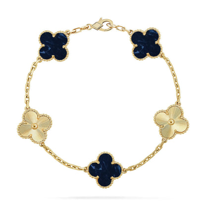 [BLUE TEARS]CLOVER 5 MOTIF PIETERSITE BRACELET COLLECTION