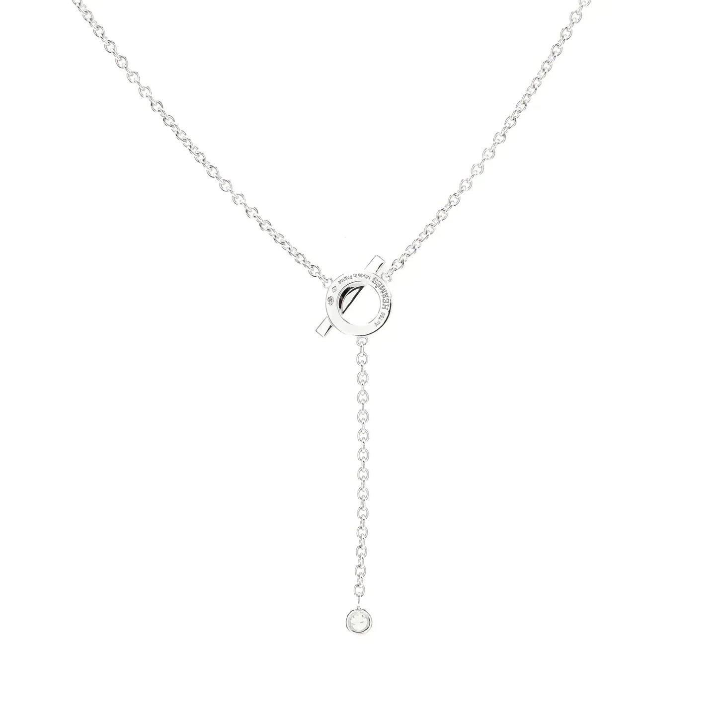 [BLUE TEARS]FINESSE SILVER DIAMOND NECKLACE
