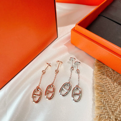 [BLUE TEARS]CHAINE TASSEL EARRINGS