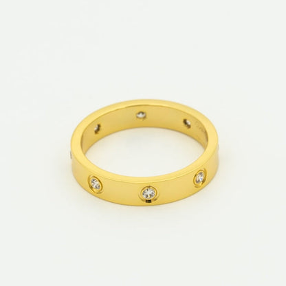[ブルーティアーズ]ラブリング 3.6mm 8ダイヤモンド