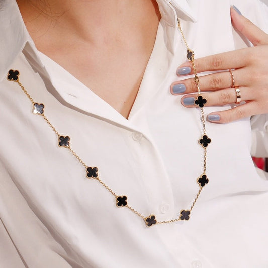 [BLUE TEARS]CLOVER 20 MOTIFS ONYX ROSE GOLD