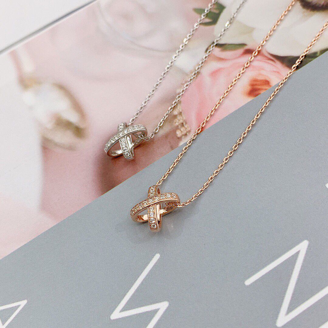 [BLUE TEARS]JEUX DE DIAMOND NECKLACE