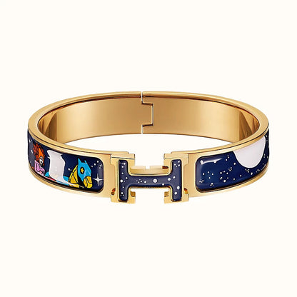 [BLUE TEARS]H STAR AND MOON BRACELET 12MM