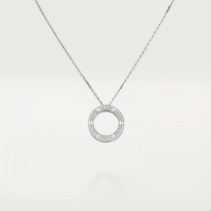 [BLUE TEARS]LOVE NECKLACE ADJUSTABLE SILVER