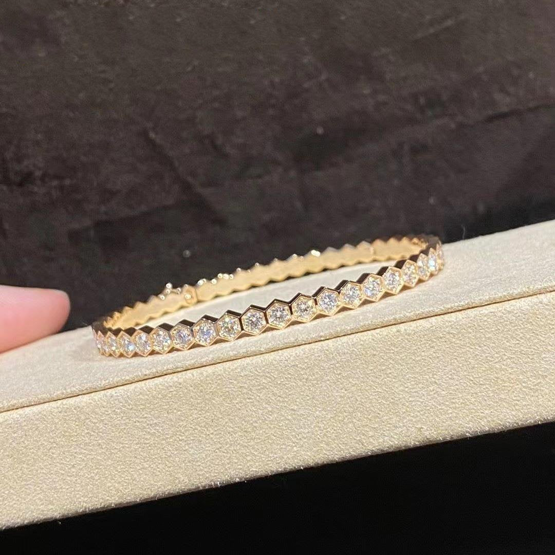 [BLUE TEARS]BEE LOVE GOLD BRACELET FULL DIAMOND