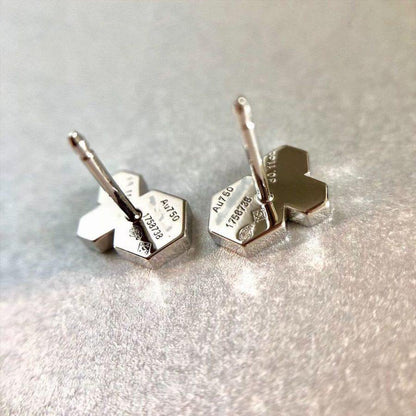 [BLUE TEARS]BEE LOVE SILVER DIAMOND EARRINGS