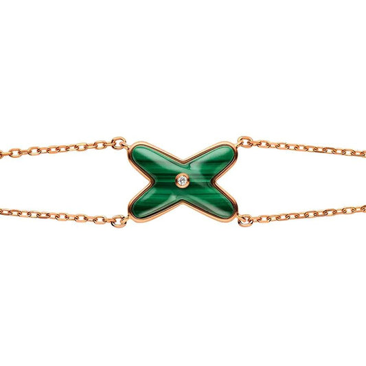 [BLUE TEARS]JEUX BRACELET MALACHITE PINK GOLD 1 DIAMOND
