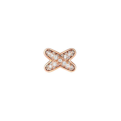 [BLUE TEARS]JEUX DE PINK GOLD DIAMOND EARRINGS