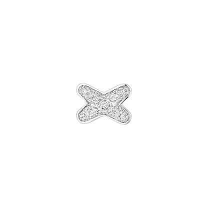 [BLUE TEARS]JEUX DE SILVER DIAMOND EARRINGS