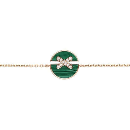 [BLUE TEARS]JEUX DE BRACELET MALACHITE PINK GOLD DIAMONDS