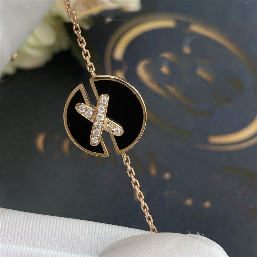 [BLUE TEARS]JEUX DE BRACELET ONYX PINK GOLD DIAMOND