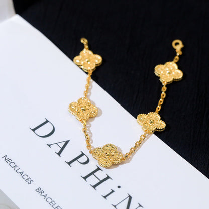 [BLUE TEARS]CLOVER 5 MOTIFS BRONZING BRACELET