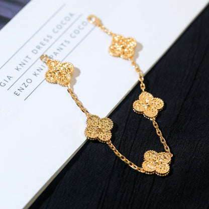 [BLUE TEARS]CLOVER 5 MOTIFS BRONZING BRACELET