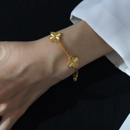 [BLUE TEARS] CLOVER 5 MOTIF LASER BRACELET COLLECTION