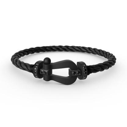 [BLUE TEARS]FORCE LARGE SERIES HORSESHOE BLACK SAMURAI BRACELET
