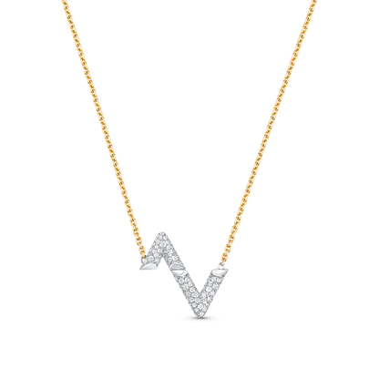 [BLUE TEARS]VOLT SILVER DIAMOND PEDANT NECKLACE