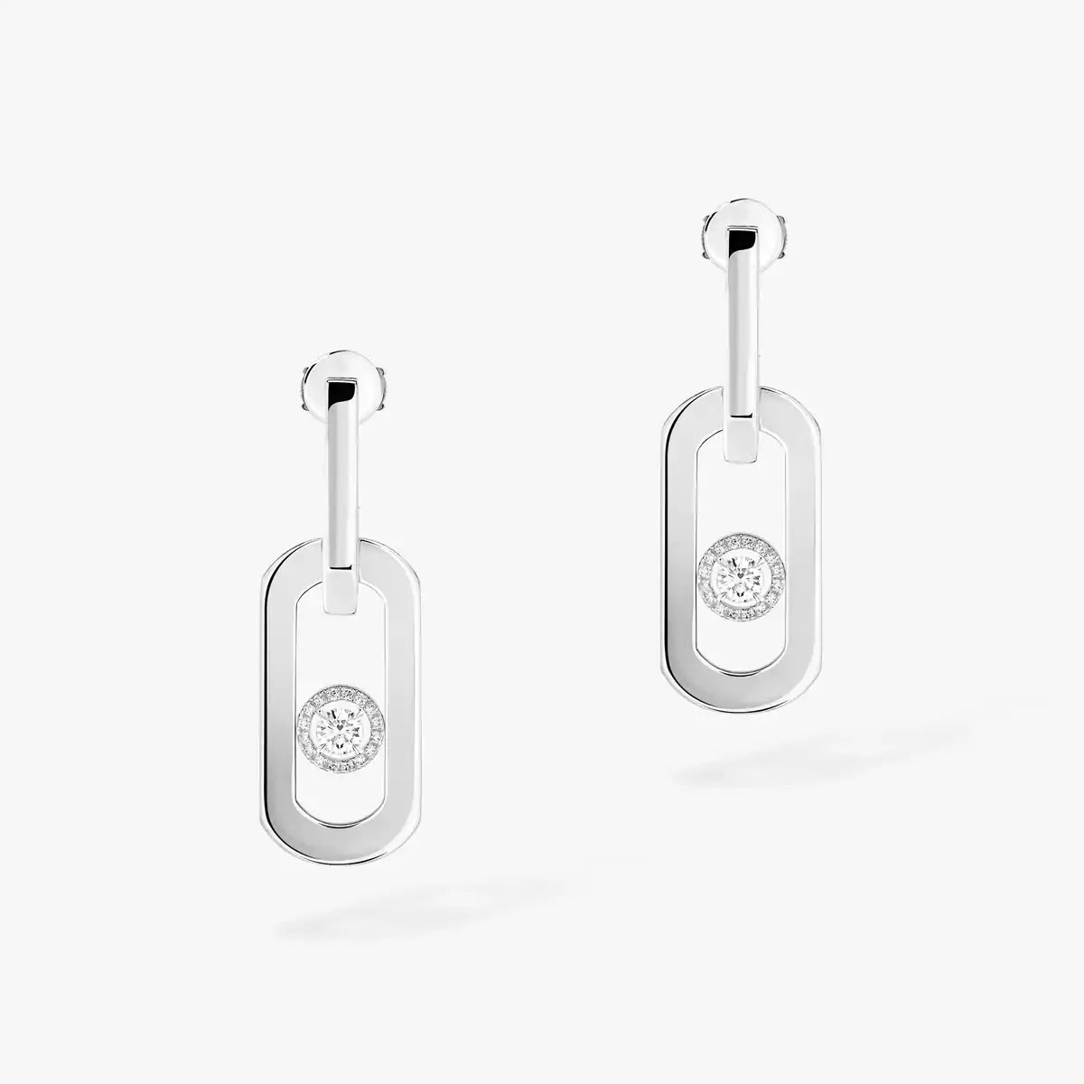 [Blue Tears Jewelry] So Move XL Diamond Hoop Earring