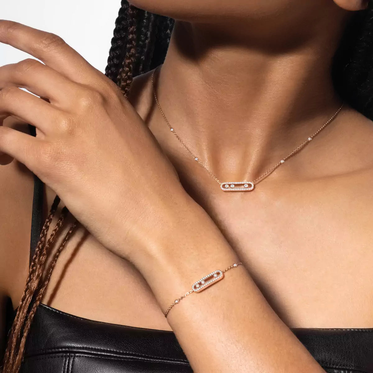 [Blue Tears Jewelry]Pav¨¦ Baby Move Diamond Bracelet