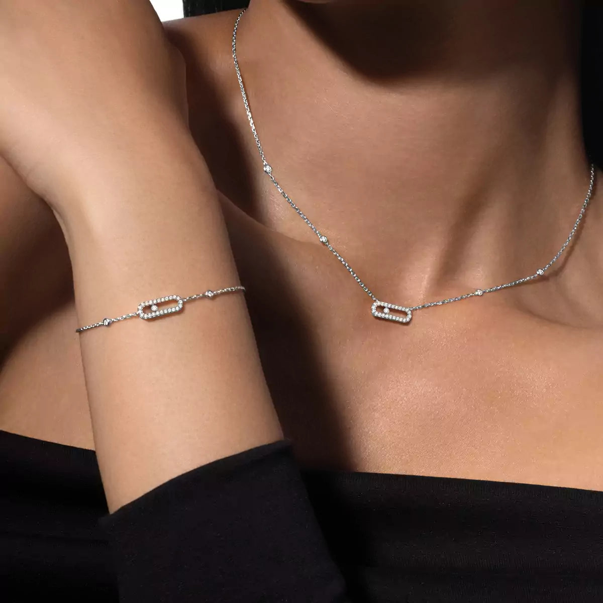 [Blue Tears Jewelry]Move Uno Necklace