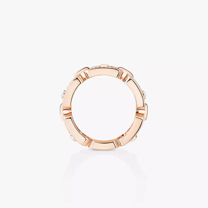 [Blue Tears Jewelry]Move Link Pave_-Set Diamond Ring in Gold