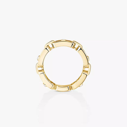 [Blue Tears Jewelry]Move Link Pave_-Set Diamond Ring in Gold