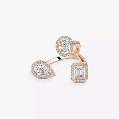 [Blue Tears Jewelry]  Diamond Ring 0,25ct My Twin Trilogy