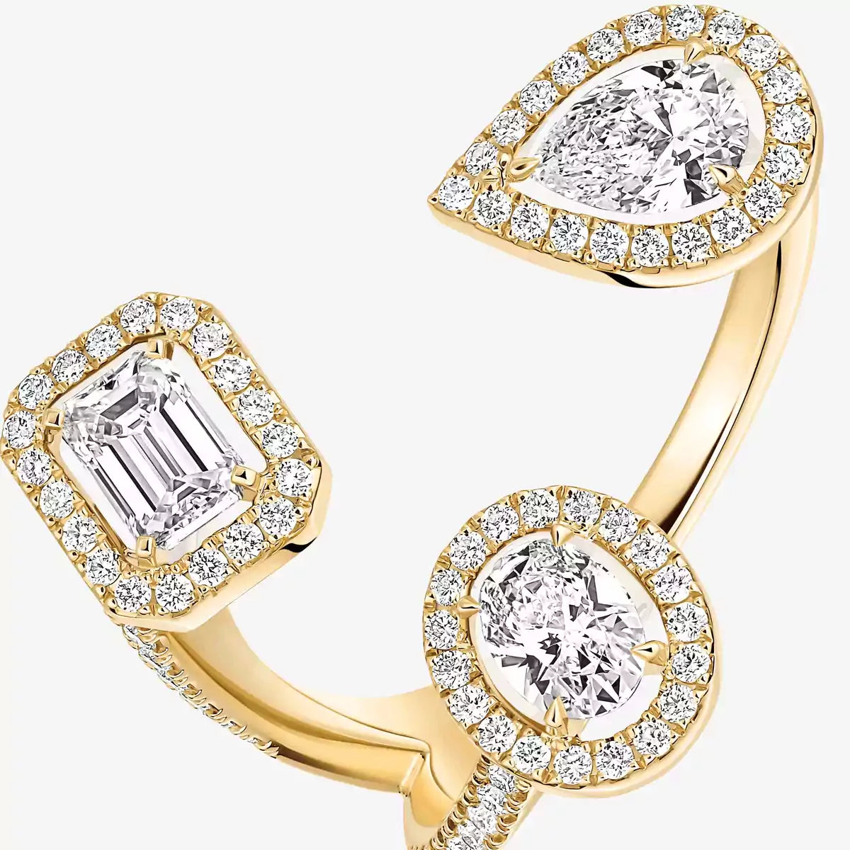[Blue Tears Jewelry]  Diamond Ring 0,25ct My Twin Trilogy