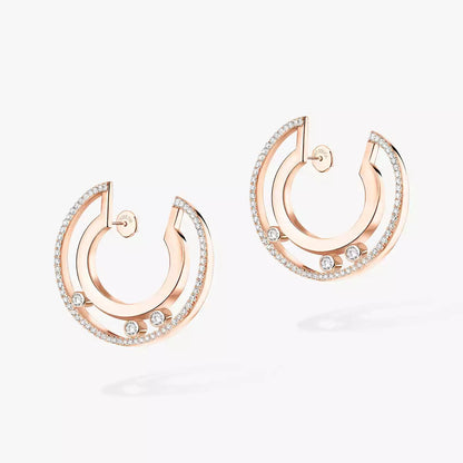 [Blue Tears Jewelry] Move Romane Small Diamond Hoop Earrings