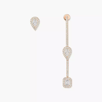 [Blue Tears Jewelry]Diamond Drop Earrings My Twin