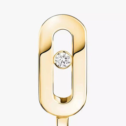 [Blue Tears Jewelry]Diamond Mini Hoop Earrings Move Classique