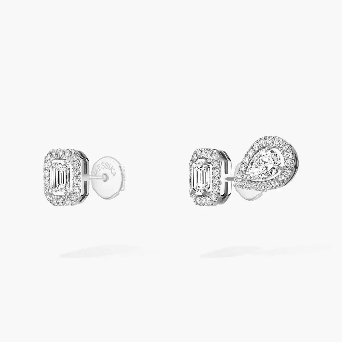 [Blue Tears Jewelry]Diamond Earrings 0,10ct My Twin 1+2