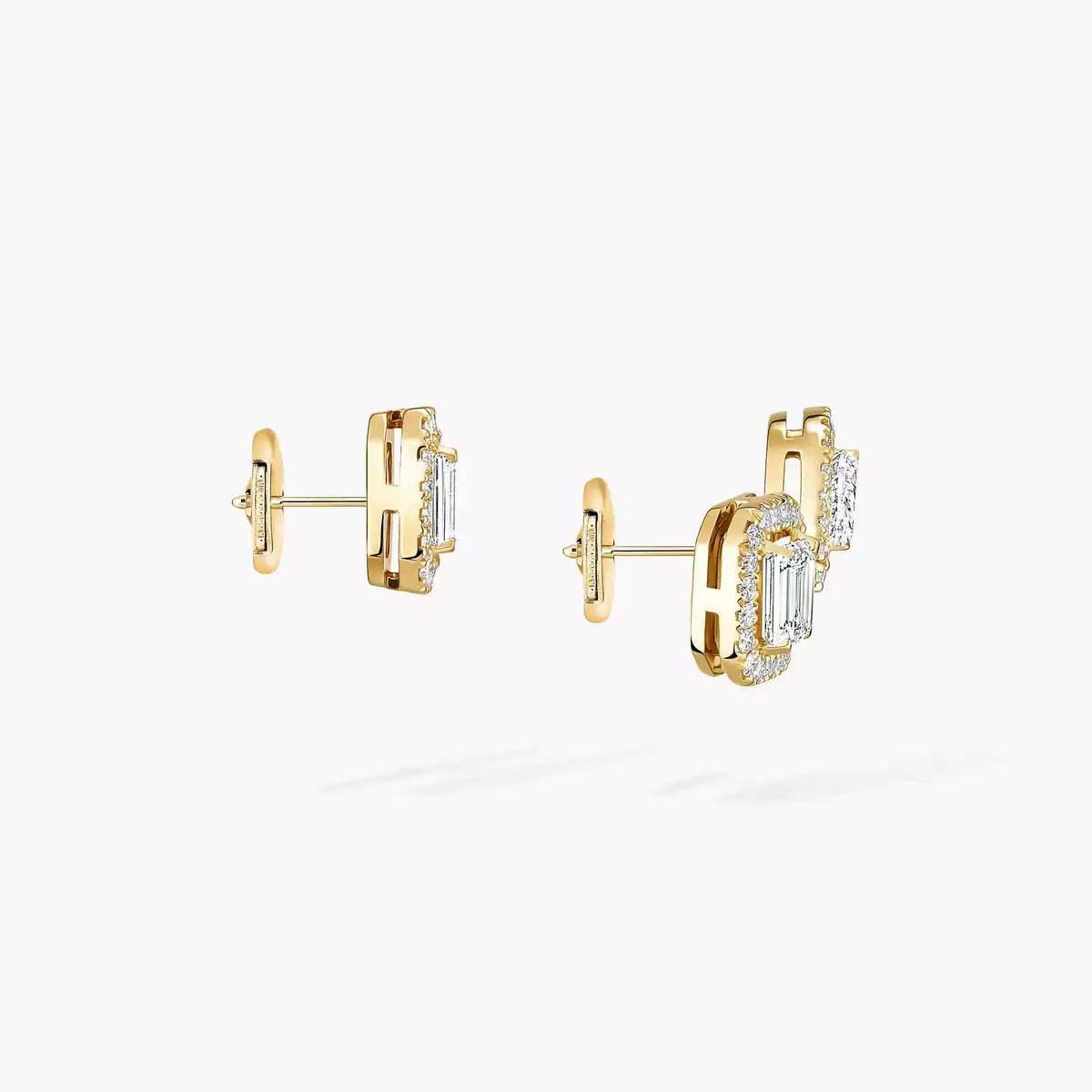 [Blue Tears Jewelry]Diamond Earrings 0,10ct My Twin 1+2