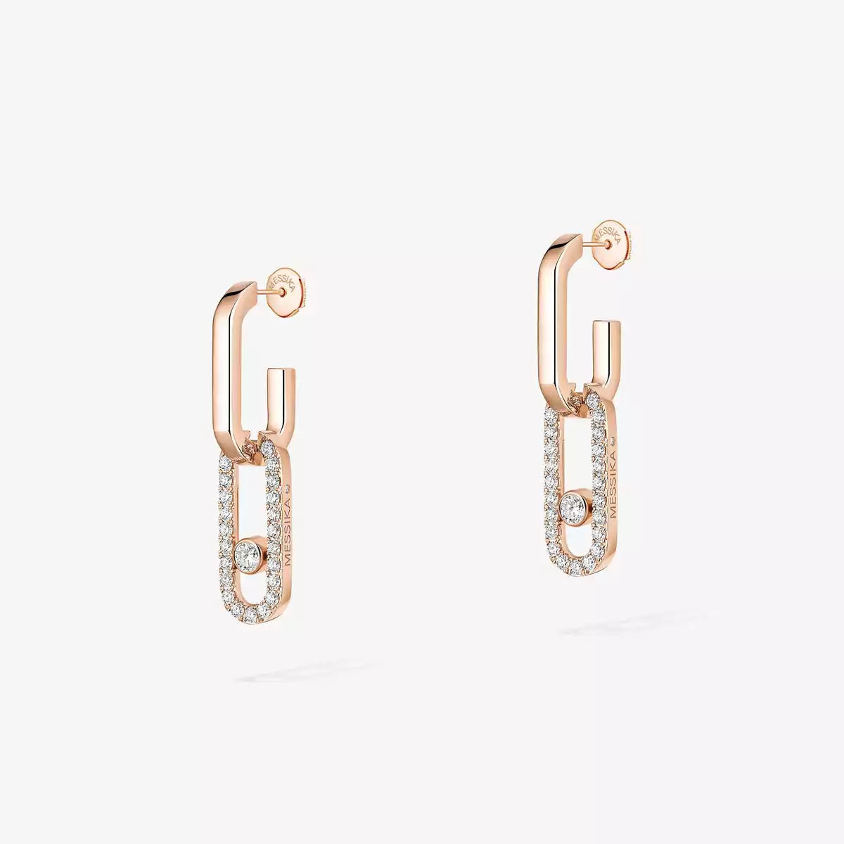 [Blue Tears Jewelry]Move Link Diamond Earrings