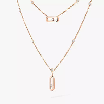 [Blue Tears Jewelry] Move Uno Diamond Necklace