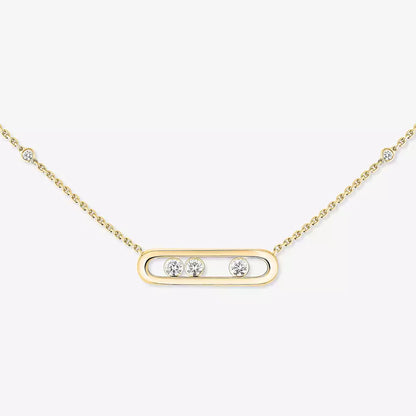 [Blue Tears Jewelry] Baby Move Gold Diamond Necklace