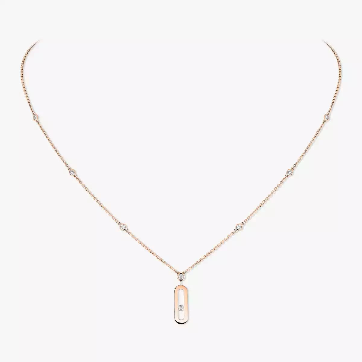 [Blue Tears Jewelry] Move Uno Gold Diamond Long Necklace
