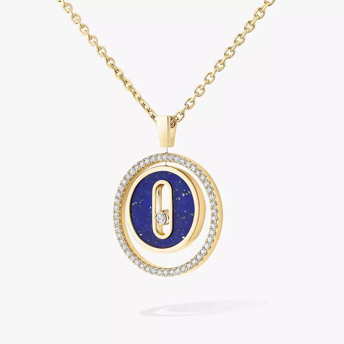 [Blue Tears Jewelry]Lucky Move Diamond Necklace in Rose Gold and White Mother-of-Pearl