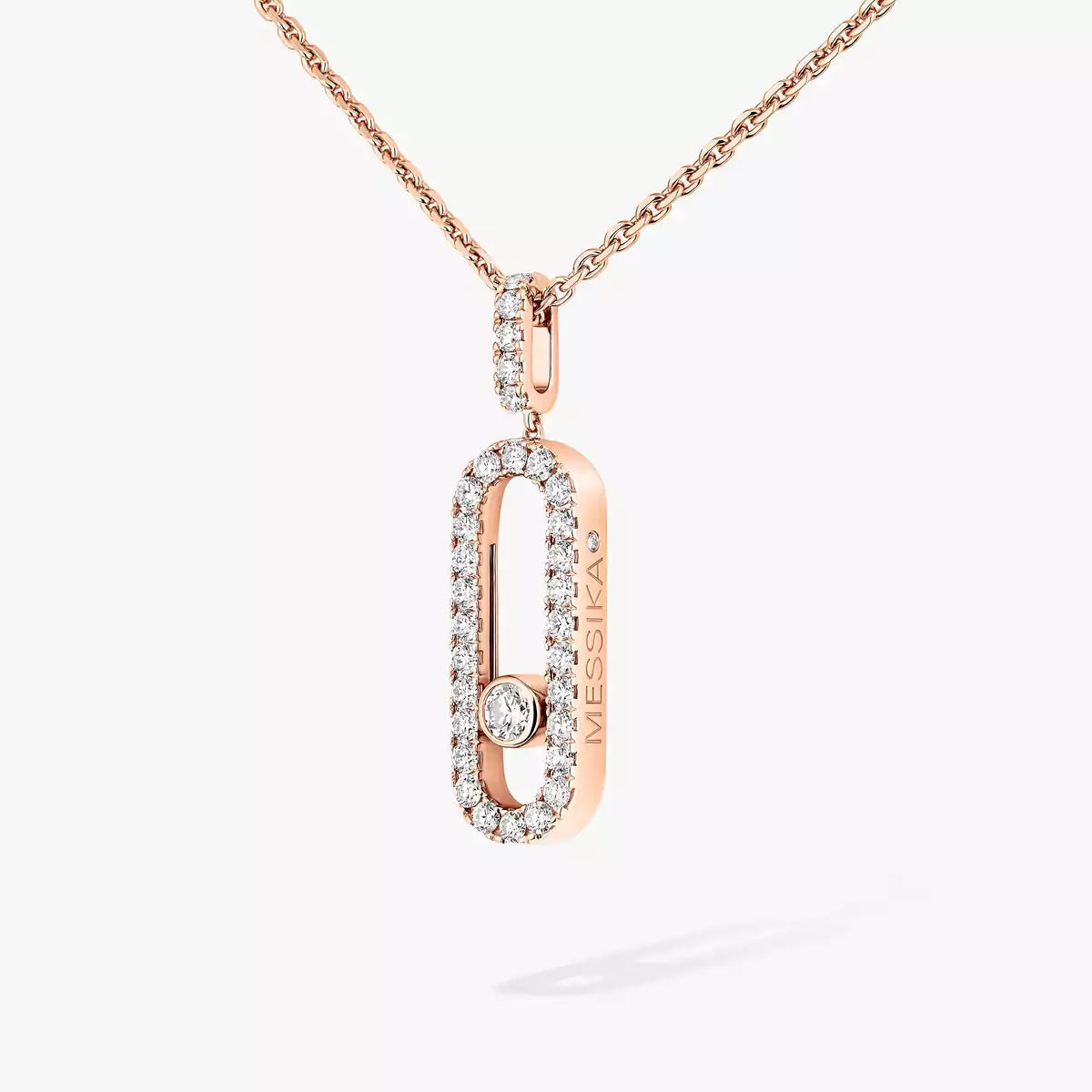 [Blue Tears Jewelry]Move Uno Diamond Necklace in Rose Gold