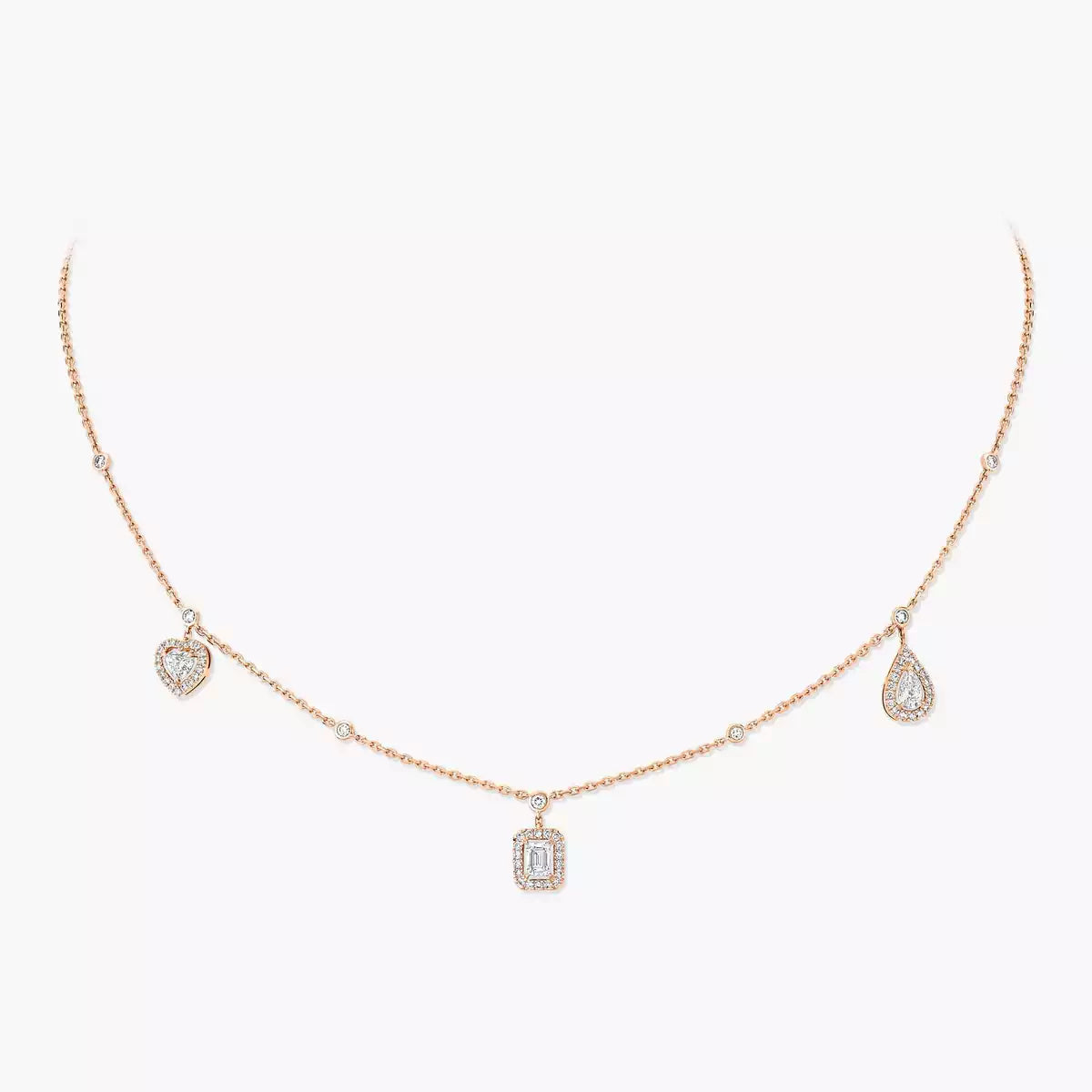 [Blue Tears Jewelry]My Twin Diamond Necklace in Silver