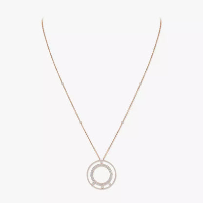 [Blue Tears Jewelry]Move Romane Long Pave_-Set Diamond Necklace