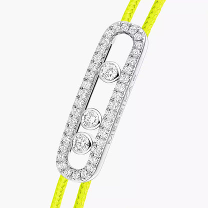 [Blue Tears Jewelry]Messika Care(s) pink cord pav¨¦ bracelet