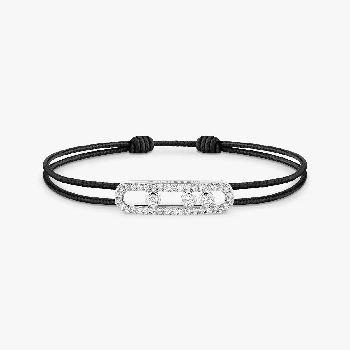 [Blue Tears Jewelry]Messika Care(s) pink cord pav¨¦ bracelet