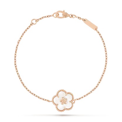 [BLUE TEARS]LUCKY WHITE MOP PLUM BLOSSOM  BRACELET