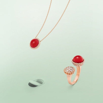 [BLUE TEARS]PERLEE COULEURS DIAMOND ROSE GOLD BETWEEN THE FINGER RING