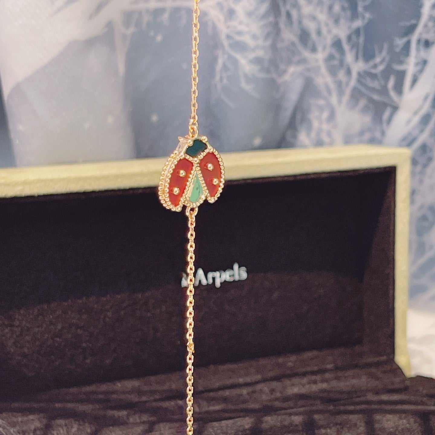 [BLUE TEARS]LUCKY SPRING 1 MOTIF PINK GOLD BRACELET